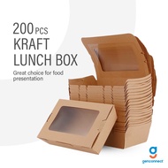 200PCS CARTON SALE! F&B WINDOW LUNCH BOX TAKEAWAY SALAD/LUNCHBOX KRAFT BOXES