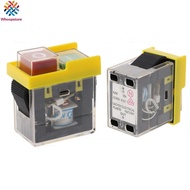 Electromagnetic Switch Green Start Button Manual Restart Switch 250V Switch