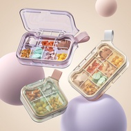 Portable Pill Box Medicine Sub-Packing Box Seven Days a Week Portable Pill Box Three Meals a Day Min