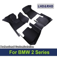 Custom 3D Full Coverage Car Floor Mats for 2 Series F22 F23 F44 Gran Coupe F45 F46 Interior Accessor