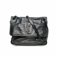 SAINT LAURENT Niki中號28黑色牛皮金扣