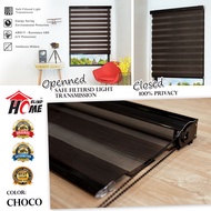 SEOUL VOL .1 Korea Zebra Blinds Black System Height 6 Feet(183cm) / Langsir Bidai Korea / Width 2 Fe