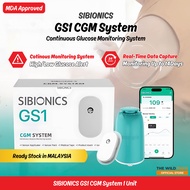 SIBIONICS GS1 CGM 24h Real Time Glucose Monitoring System 1Unit Finger Prick-Free MDA Approved
