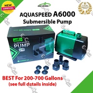 Aquaspeed A6000 (Six Thousand) Pond Water Pump for 200-700 Gallons (pwd)(pnd)(200gl)(700gl)(600gl)