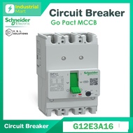 Schneider G12E3A16 เซอร์กิตเบรกเกอร์ GoPact MCCB ชนิด 3 โพล 16A 15kA at 415VAC ขนาดเฟรม 125A