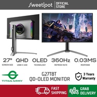 Titan Army G27T8T 27" 360Hz 0.03ms Response QHD 2K 1440p QD-OLED HDR Gaming Monitor
