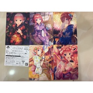 The Quintessential Quintuplets Ichiban Kuji Online Last One Prize - B5 Artboard Set of 5