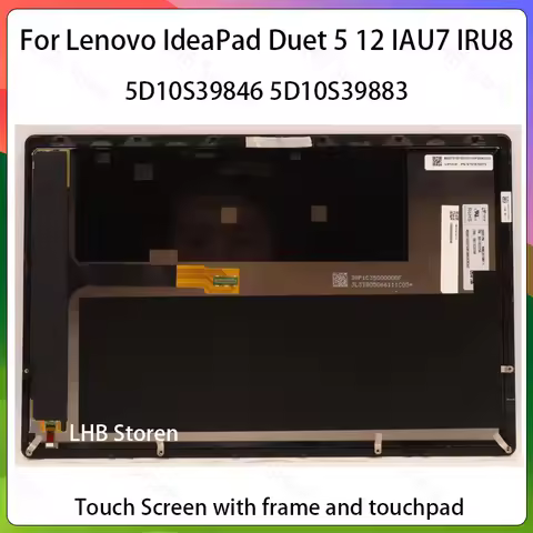 12.3" For Lenovo IdeaPad Duet 5 12 IAU7 5 12 IRU8 5D10S39846 5D10S39883 Laptop LCD Touch Screen Asse
