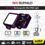 Red Buffalo RB-VL49 / VL49 LED Video Light Battery On Camera Vlog Photography Lighting Ultra Thin LE