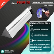 PRISM150 Triangular Prism Crystal Set - K9 Optic Glass with Safety Box for Lab, Teaching, Photograph