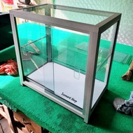 Etalase Aluminium Kaca 50Cm Lemari Display Makanan Minuman Jus Buah