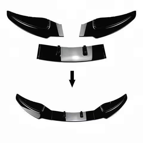 Car Front Bumper Lip Splitter Spoiler Diffuser for BMW 1 Series E81 E82 E87 E88 LCI 2008-2011 116i 1