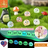 (MW)5Pcs Mini Cute Luminous Briquettes Elfs Dust Sprite Micro Ornament Resin Landscape Figure Statue