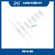 Good quality 5W 2.2R 2R2 flat resistor (bag of 5) - HT components
