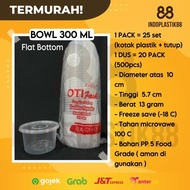 300ML Plastic Bowl Thinwall Bowl Pudding Cup Round Bowl -Otipack Bekas Puding Bekas Dadih