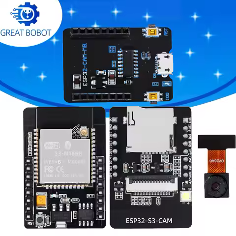 ESP32-S3-N16R8 CAM Development Board WiFi+ Bluetooth Module With OV2640/OV3660 Camera