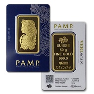 PAMP Suisse Gold Bar - Lady Fortuna 999.9 [50 gram] GET FREE MYSTERY GIFT