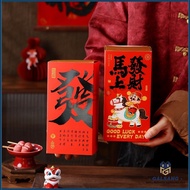 (MOQ:10pcs) Chinese New Year Premium Drawer Gift Box Packaging / 2-Cavity Dried Fruit Nuts Candy Bis