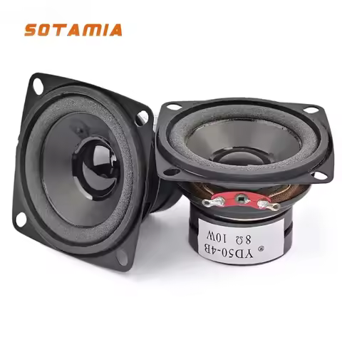 SOTAMIA 2Pcs 2 Inch Mini Audio Speaker 4 8 Ohm 10W Full Range DIY Multimedia Soundbar Home Music Por
