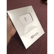Youtube Play Button Made of Silver Acrylic