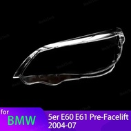 Head Lights Cover For BMW 5 Series E60 E61 Pre-LCI 2004-2007 Transparent Housing Front Headlights Le