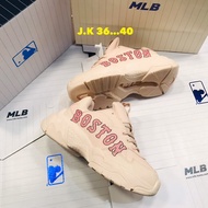 MLB รองเท้าผ้าใบผูกเชือกพร้อมกล่อง boston pink 36