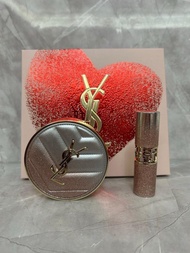 YSL 粉星辰氣墊唇膏兩件套裝 (粉星辰氣墊B10➕粉星辰圓管#44B)