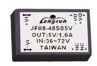 JF-05-24S3V3  OUT 3.3V/1.5A IN 18~36V 5〜8W隔離式DC/ DC轉換器