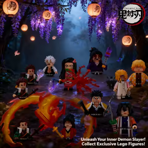 2026 Demon Slayer ANIME Blocks Blind Box WM2998-3008 Action Figures Building Bricks Toys Gifts For C