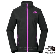 [The North Face The Face] Female WindWall Windproof Splashproof Breathable Stand Collar Jacket Black