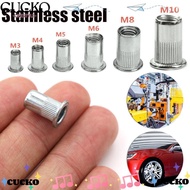 BACKSTR 10pcs Flat Head  Rivet Nut Tool Set Threaded Rivet