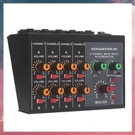 (F B S V)Karaoke Mixer 8 Channel Studio Audio DJ Mixing Console Mixer(EU Plug)