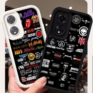 Case for OPPO A17K A17 A78 A98 5G Silicone Case H-94 Rock Band