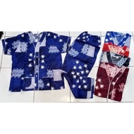 CP bagan batik pajama set size 2, 3, 4, 5, 6, 7, 8, 9, 10.SMLXL., XXL