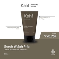 Kahf Gentle Exfoliating Face Scrub 100 ml - Perawatan Wajah Pria Lawan Noda Hitam & Kulit Kusam Kahf