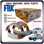 Perodua Kancil Rear Brake Drum Shoe , Brake Lining Shoes FBK *Original*