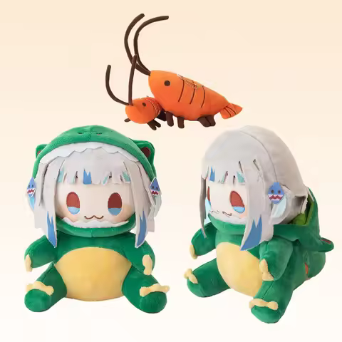 NEW Japan Anime Hololive Dino Gawr Gura Plush Cosplay Crocodile Ebi-chan Shrimp Mascot Gula Shrimp P