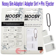 Noosy Sim Adaptor 3-in-1 Adapter/ + Pin Ejecter/ Sim Noosy Adapter - RANDOM color