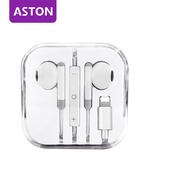 ASTON หูฟัง iPhone ของแท้ ของแท้ หูฟังไอโฟน หูฟังไอโฟนแท้ Lightning Bluetooth Connector พร้อมไมค์ for iPhone 14/14 pro/13/13 pro/12/11/XS/X/8/8Plus/7