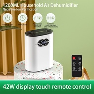 2 in 1 Household Negative Ion Dehumidifier 1200ml Air Purifier Large LCD Screen with Remote Control