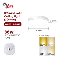 [FREE EXTRA PLATE] DFS LED Ceiling Light 230mm/300MM 24W/36W /48W Magnet Plate Ceiling Light Balcony