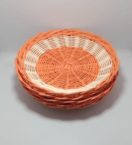 Harga Hemat 5 Pcs Piring Anyaman Rotan / Piring Rotan / Piring Tradisional Rotan / Piring Buah Rotan