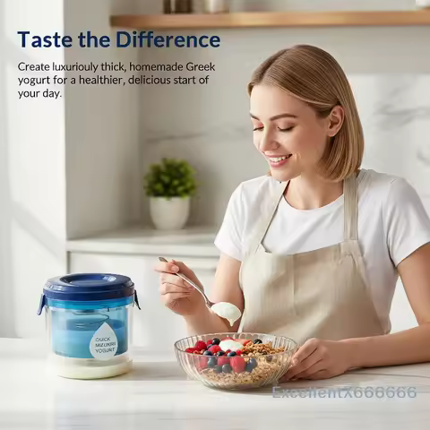 Yogurt Strainer Quick Filtration Food Grade Sealed Lid Easy Operation Homemade Greek Yogurt Accessor