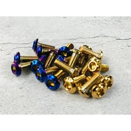 4PC m8 20 UNIVERSAL SKRU TITANIUM SKRU Disc Brake DEPAN belakang Y15ZR Y150 YSUKU LC135 EGO LAGEnDA 