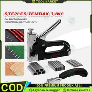 Stapler Gun 3 In 1 Stapler Gun Tacker 4 - 14 Mm Stapler Hekter Heavy Duty Tools