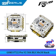 FLYWOO GOKU F722 PRO V2 50A BLS 30X30 STACK MPU6000 2-6S INAV SUPPORT - LALALI