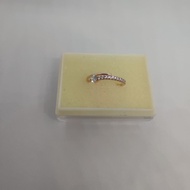 Genuine 925 gold adjustable ring