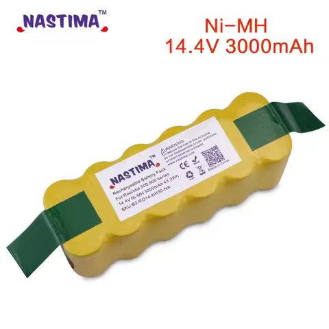 Replacement 14.4V 3000mAh NI-Mh Battery for iRobot Roomba 500 600 700 800 Series 555 560 580 620 630