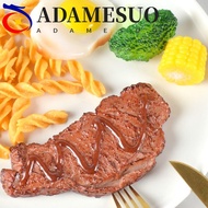 ADAMESUO Simulation Steak Model, Western Food Pretend Play Simulation Kitchen Toy, Good-looking Corn