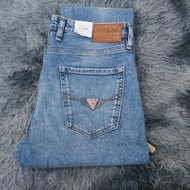CELANA PANJANG JEANS GUESS DRAKE SLIM TAPERED ORIGINAL Nyaman Pria Slimfit Denim